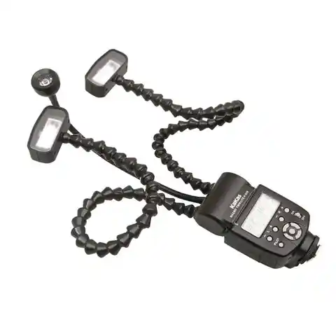 Вспышка для камеры K808, гибкая светодиодная вспышка для макросъемки с двойной вспышкой, универсальная вспышка для DSLR, Canon, Sony, Nikon