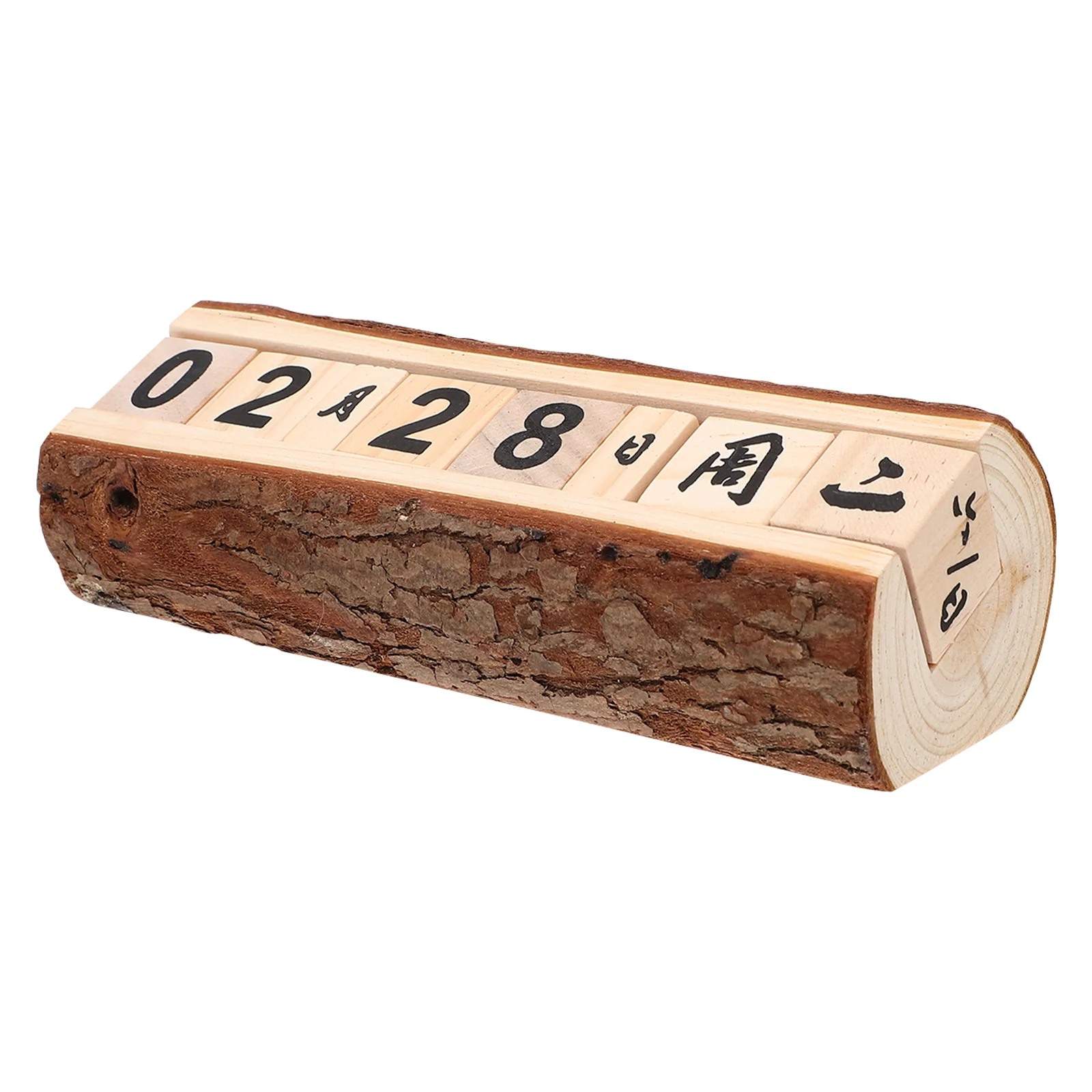 

Desktop Wooden Calendar Vintage Calendar Adornment Household Block Calendar