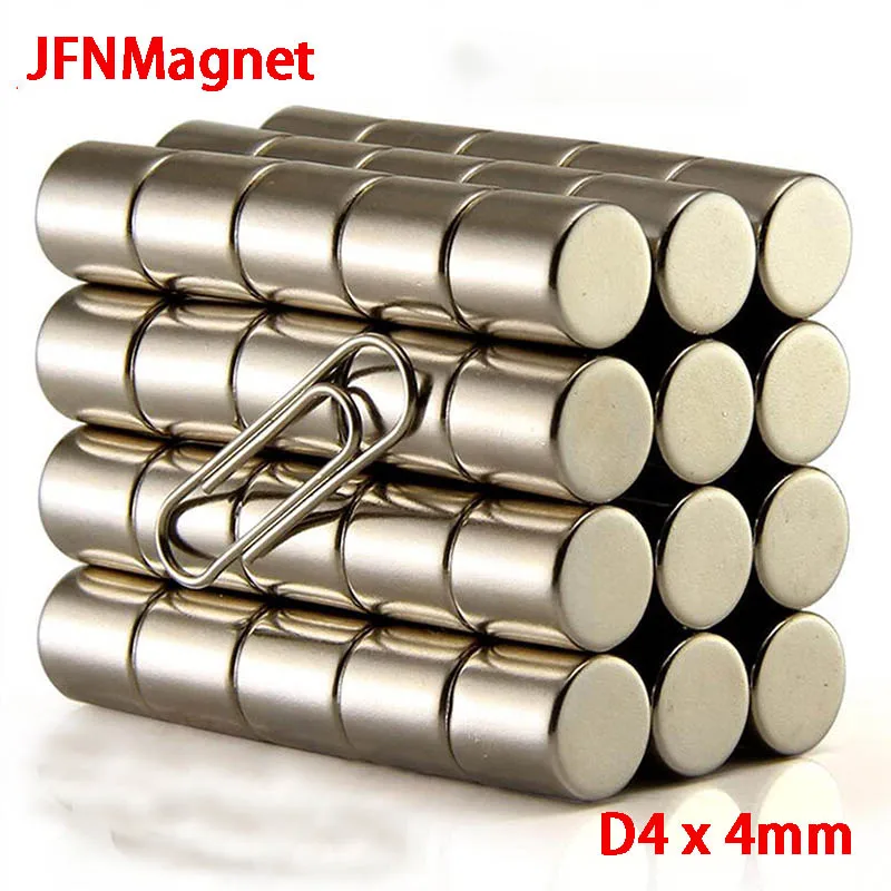 Super Strong Magnet Small Round Magnetic NdFeB Powerful Magnet Rare Earth Neodymium Magnet Searching Magnets 4x4mm
