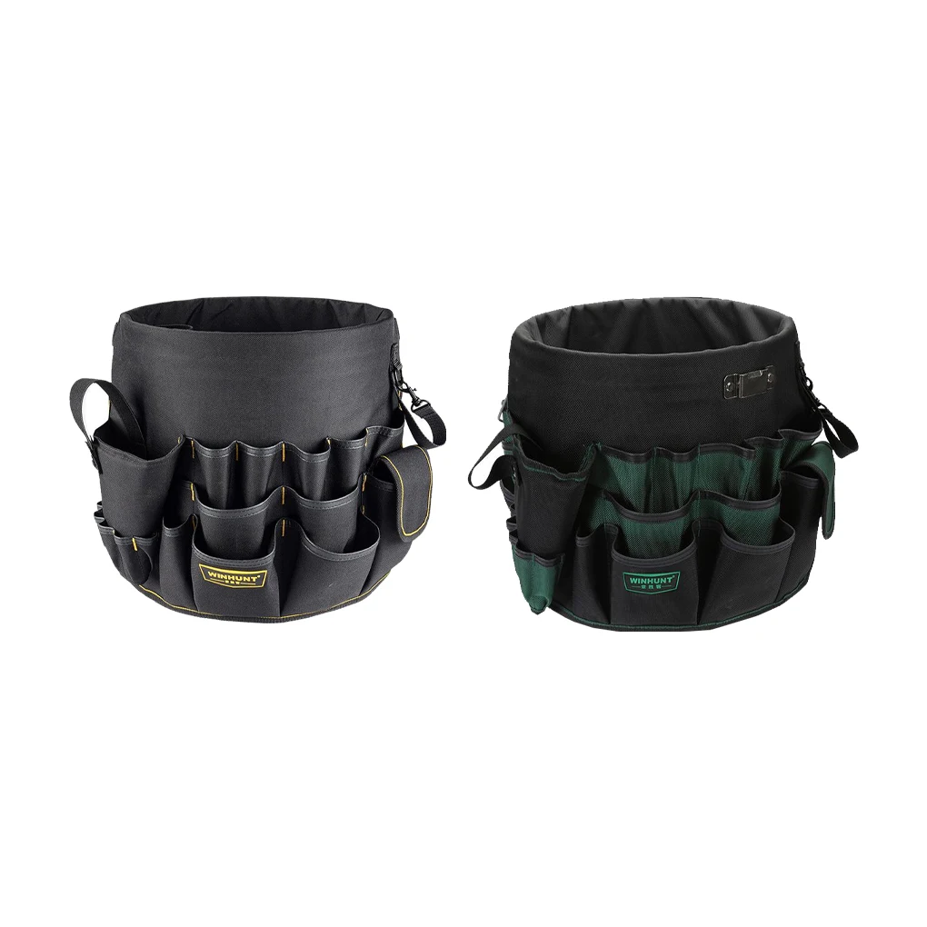 

Garden Tool Bag Oxford Organizer Bucket Pouch Large Capacity for Gardening