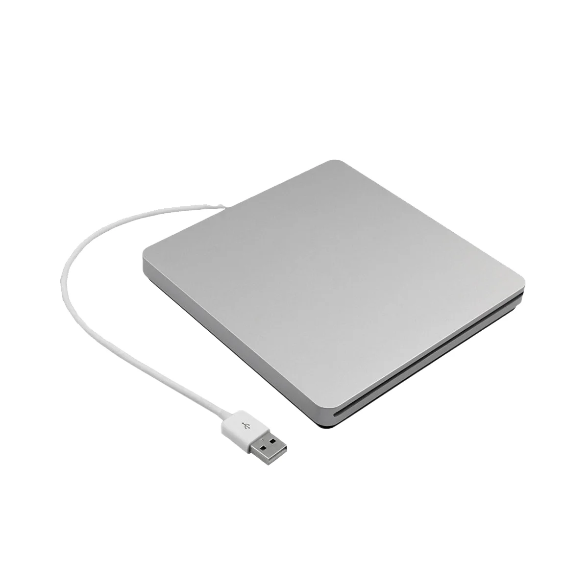 

External DVD Drive USB 2.0 Portable CD DVD +/-RW Drive DVD Burner for Laptop Pro Air Windows 7/8/10 Silver