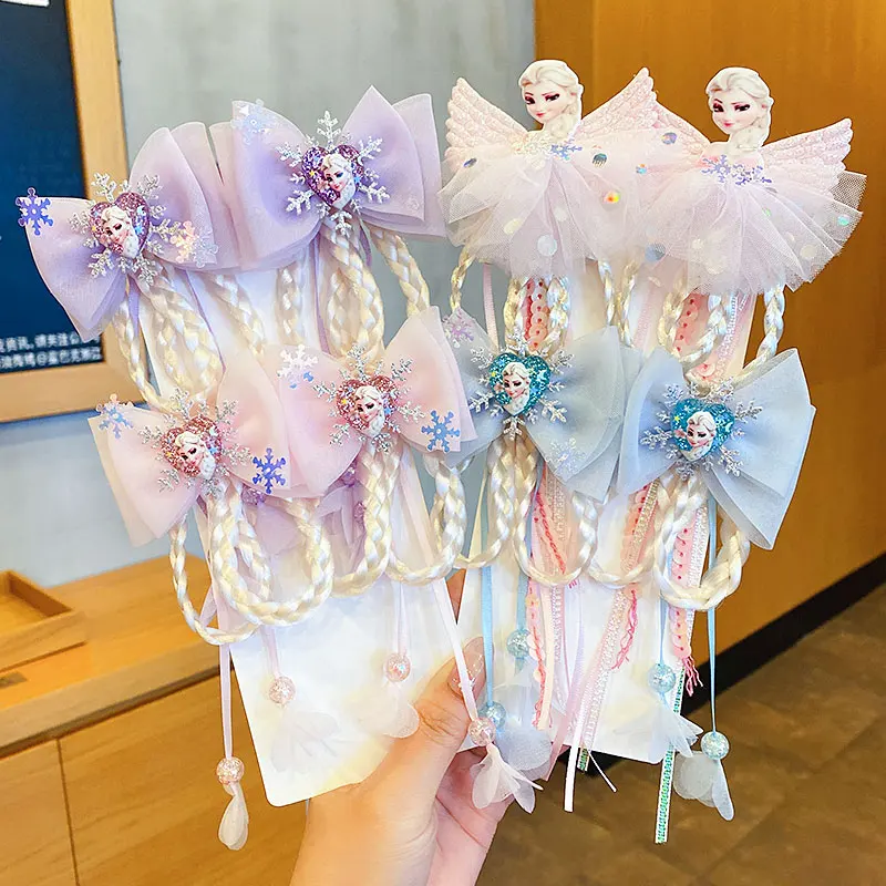 

1 Pairs Children's Braid Hair Clips Princess Elsa Party Accessories Princess Braid Hairpin Cute Accessories For Children New