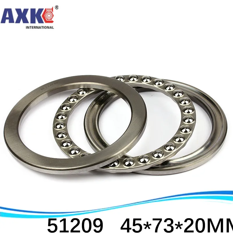 

(1pcs) Axial Ball Thrust Bearing Plane Thrust Ball Bearing 51209 45*73*20 Mm Deep Groove Ball Bearing Inch Bearing AXK Steel 99