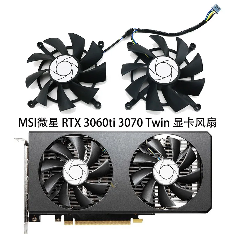 

The Cooling Fan for MSI RTX3060ti RTX3070 Twin OC Graphics Video Card HA9015H12SC-Z