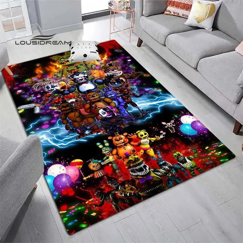 

Horror Game FNAF Carpet and Rug Halloween Cartoon Carpet Floor Mat Living Room Bedroom Decorate Large Area Soft Carpet
