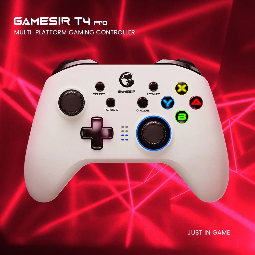 

GameSir T4 Pro White Version Bluetooth Gaming Controller 2.4G Wireless Gamepad for Nintendo Switch PC Cellphone Cloud Games