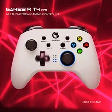 GameSir T4 Pro White Version Bluetooth Gaming Controller 2.4G Wireless Gamepad for Nintendo Switch PC Cellphone Cloud Games
