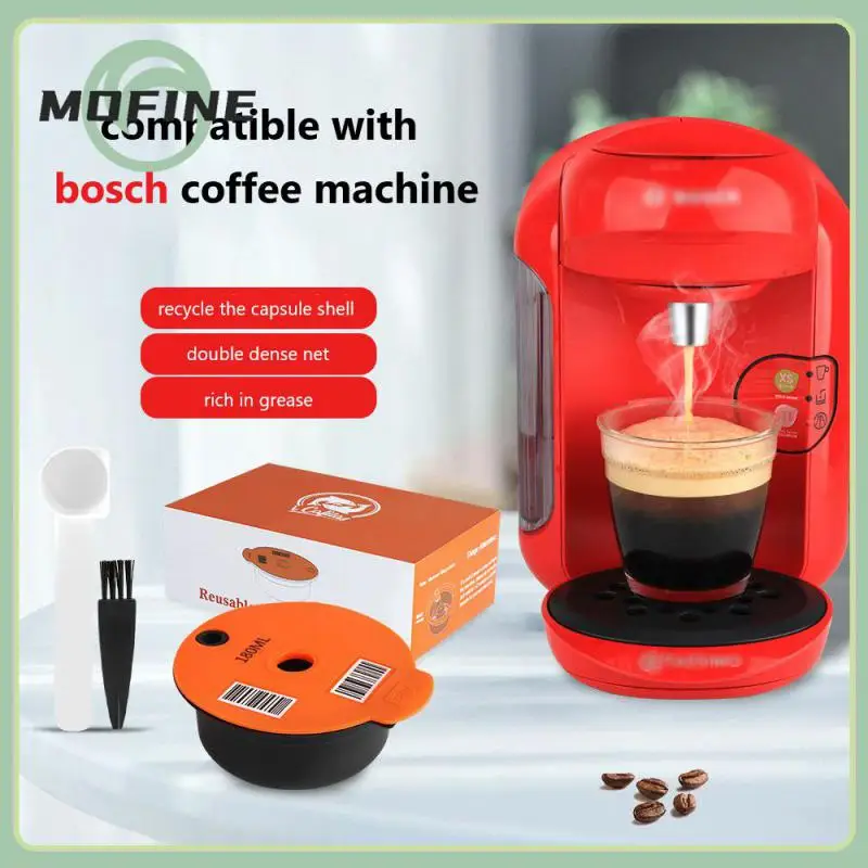 

60/180ML Reusable Coffee Capsule Pods For BOSCH-s Machine Tassimo Refillable Filter Maker Pod Colanders Strainers