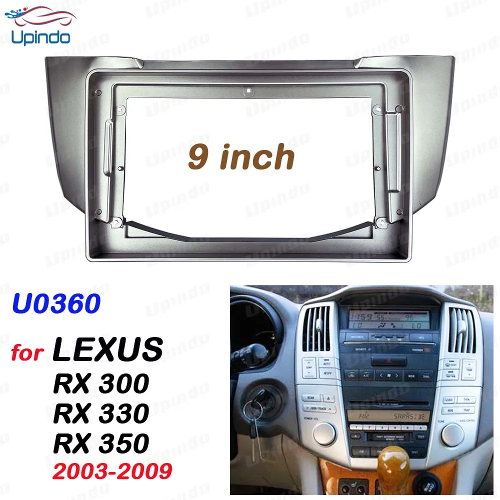 Автомобильные аксессуары 2 Din 9-дюймовый радиоприемник Carplay Fascia Panel Frame Dash Board Mount Kit