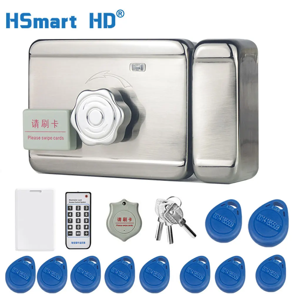 

Металлический Электрический замок, замок для ворот, система контроля доступа, источник питания, дверной выход, ID-брелки, 12 В постоянного тока