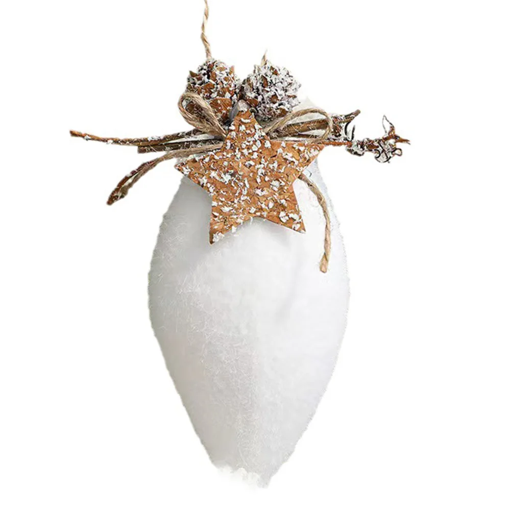 Рождественский пенопластовый шар белая снежинка колокольчик с каплями воды