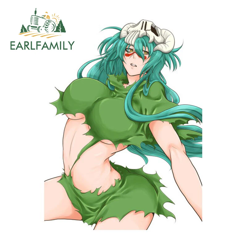 EARLFAMILY 13 см x 9,7 см для Neliel Tu Oderschvank, отбеливатель, фотообои, аниме переводка, холодильник, ноутбук, багажник, автомобильные аксессуары