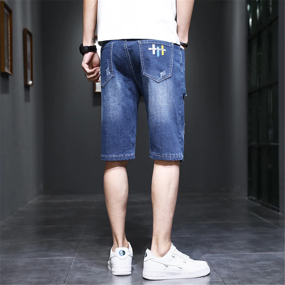 2022 Summer jeans for men Denim Shorts Classic Thin Section Fashion Slim Casual Jeans Shorts Man pants Male trousers