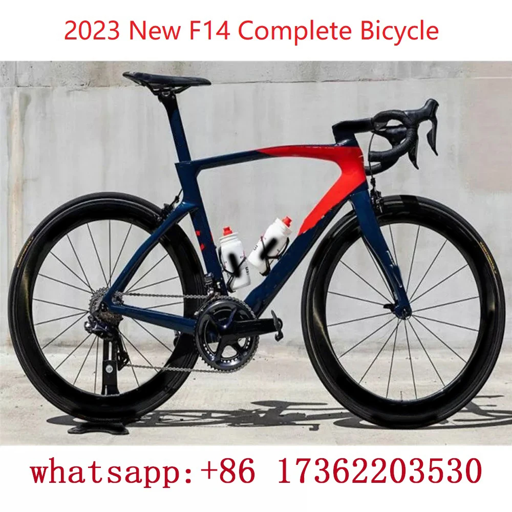 

2023 F14 Whole Bike Carbon Road F14 Complete Bicycle Rim Brake Carbon 700c Wheelset With Groupset Custom Logo Available Sizes