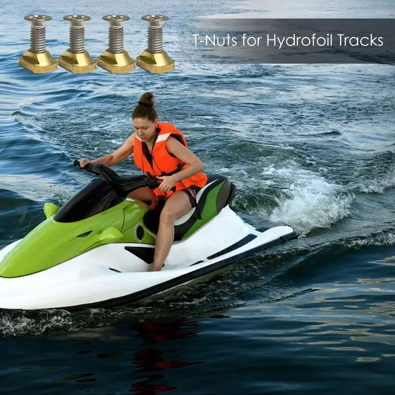 4 шт. фольга Moun M8 Т-образная гайка монтажные Т-образные гайки на подводных крыльях