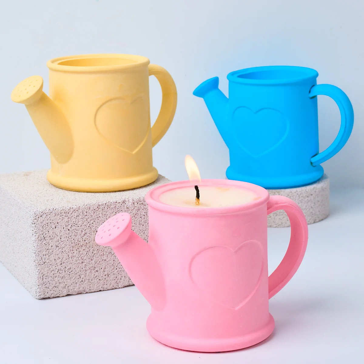 Силиконовая форма для свечей в форме сердца