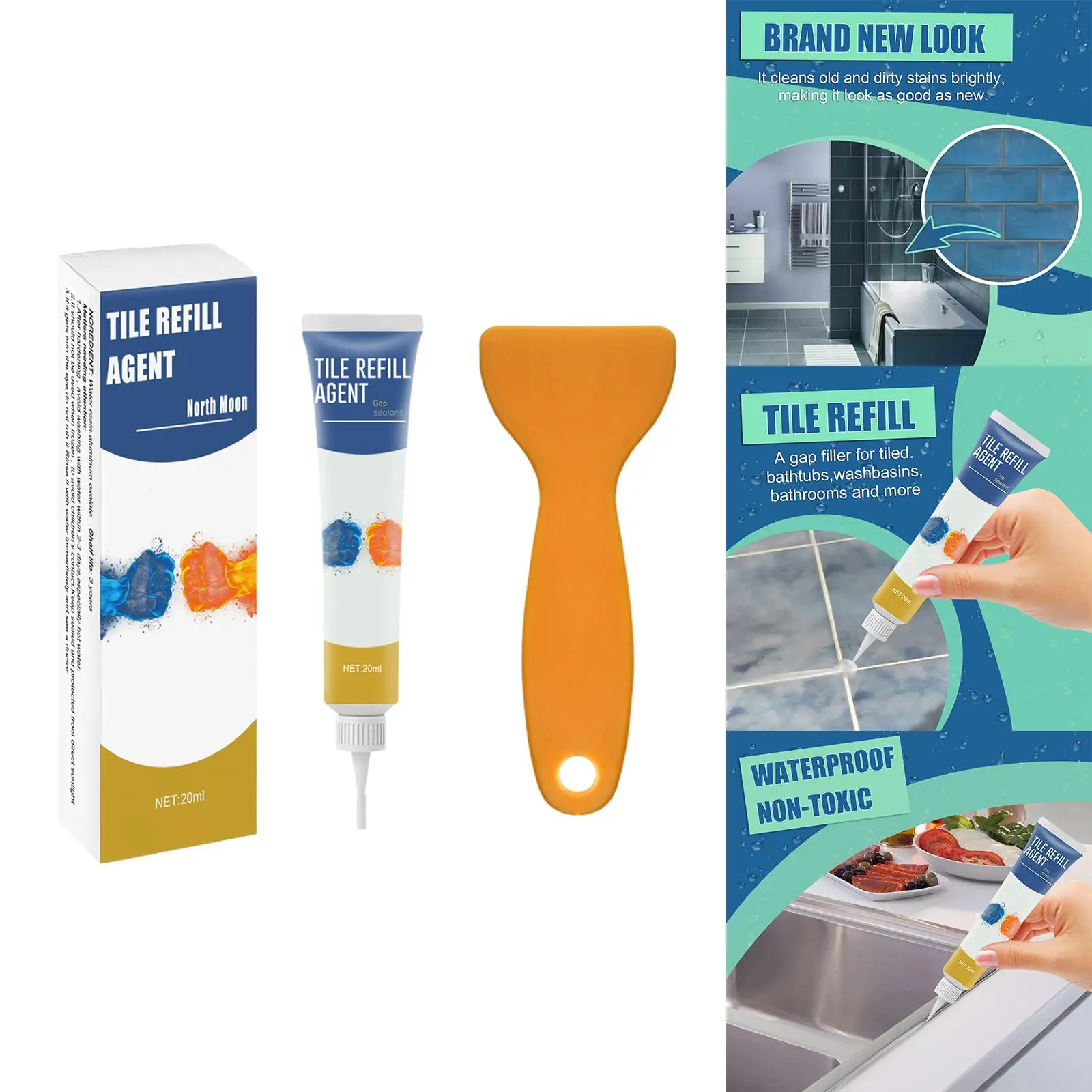 Средство для заправки плитки 20 мл со скребком