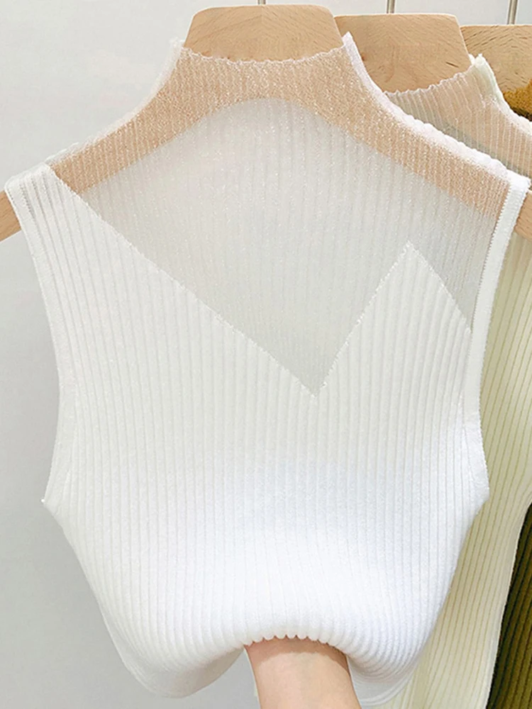 Женская трикотажная майка из хлопка Y2K с коротким рукавом и v-образным вырезом