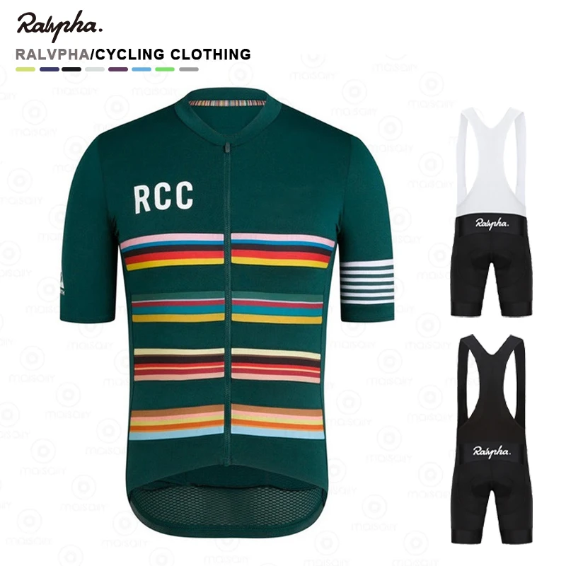 

2023 Ralvpha Cycling set Breathable Short Sleeve Jersey bike uniforme Sport Bicycle Clothing MTB Clothes Maillot Ropa Ciclismo