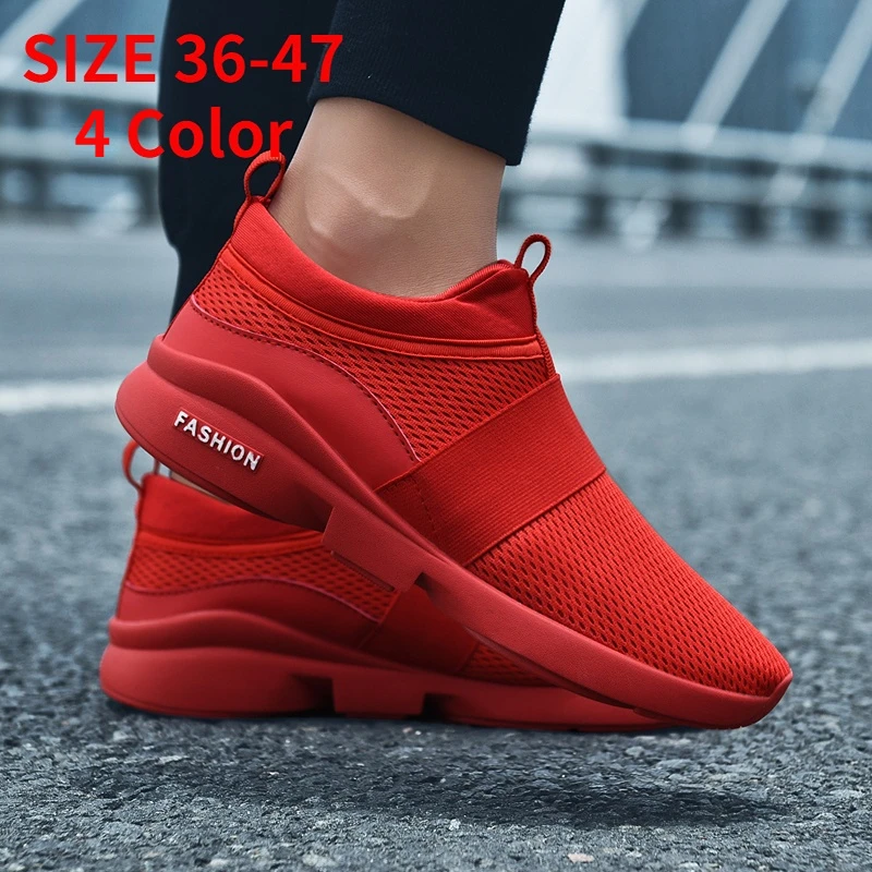 

Сетчатые дышащие кроссовки для мужчин и женщин, повседневная легкая обувь для бега, удобные прогулочные туфли унисекс