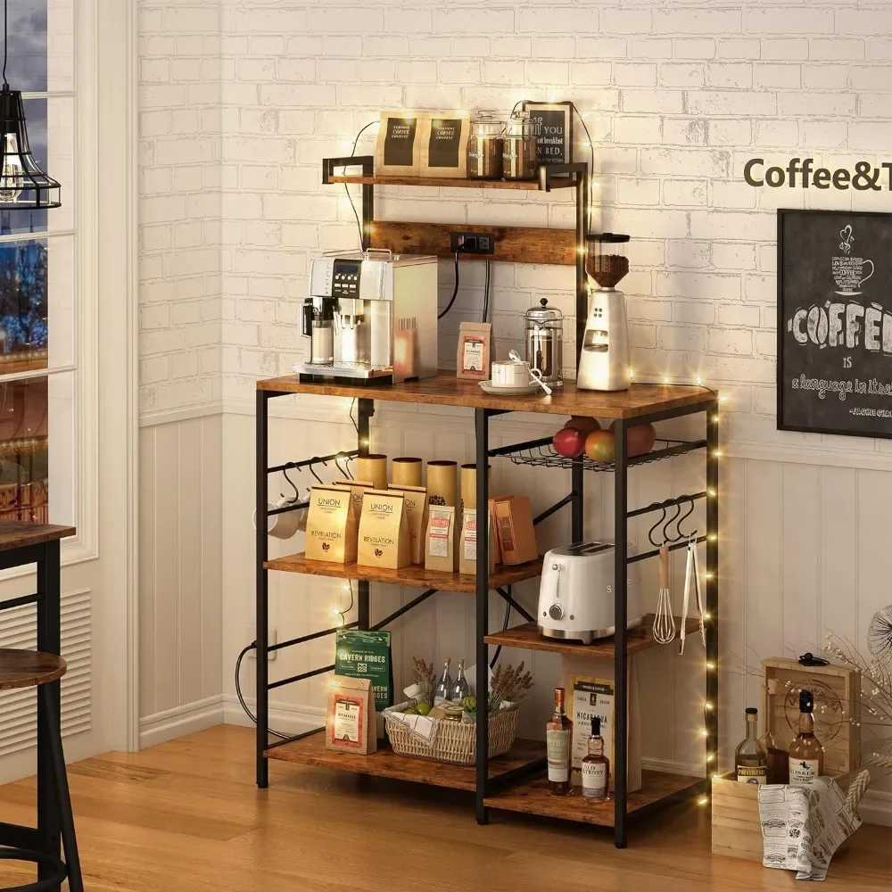 Фоторозетка стойка для микроволновой печи кофейник с проволочной корзиной