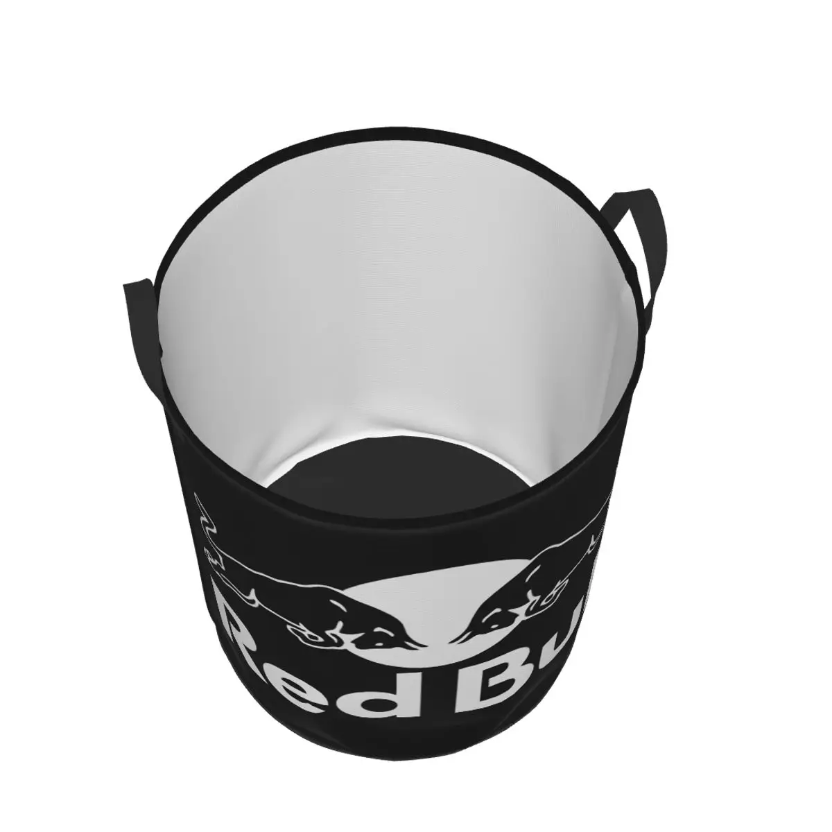 Изготовленная на заказ красная корзина для белья с двойным черепом большая