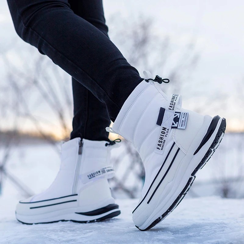 Xiaomi SALUDAS Winter Boots Women 2022 New Multi-color Snow Boots Plush Warm Anti-skid Couple Boots Outdoor Waterproof Sneakers