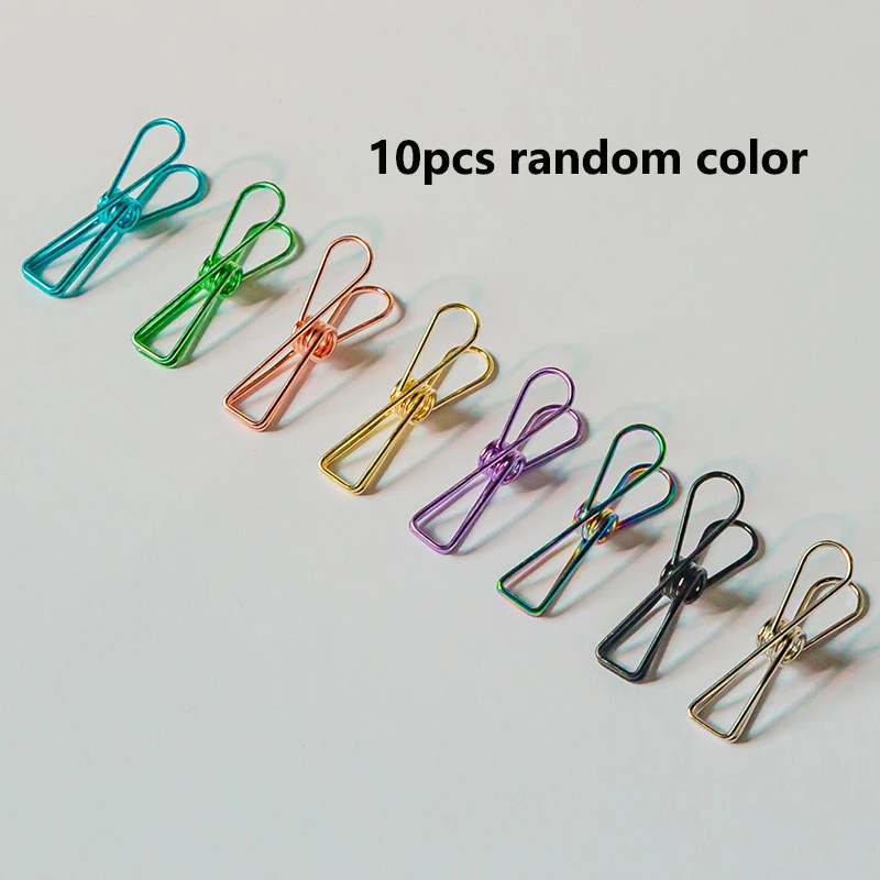 

Набор Из 10 Разноцветных Скрепок С Длинным Хвостиком: Держатели Для Бумаг В Форме Птичьего Или Рыбьего Хвоста Для