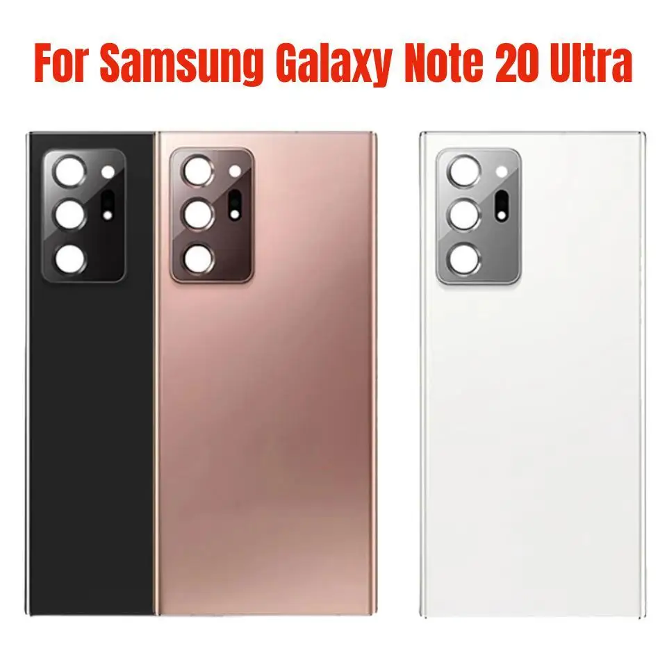 

Original New Glass For Samsung Galaxy Note 20 Ultra Battery Cover Door Back Housing Rear Case Replacement Parts