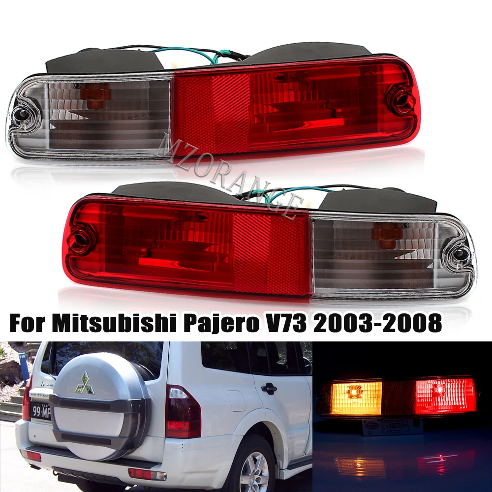 

Rear Bumper Reflector Light For Mitsubishi PAJERO V73 2003-2007 V75 V77 For MONTERO 2003-2006 Signal Brake Fog Lamp Accessories