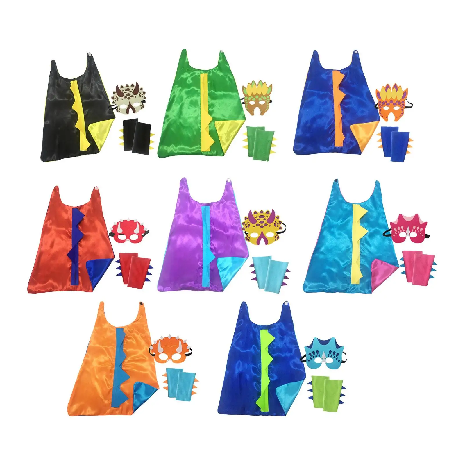 

Dinosaur Costume Cape Cosplay Masquerade Movie Theme Carnival Prop for Child