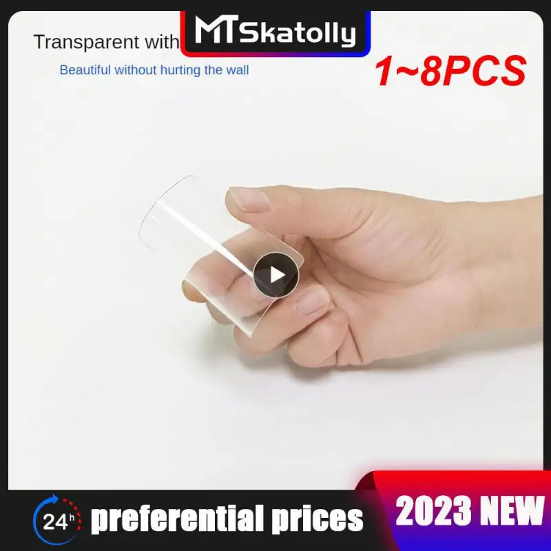 

1 ~ 8 шт. многоразовые двусторонние наклейки, водонепроницаемые наклейки на стену, стираются и не режут, аксессуары для дома