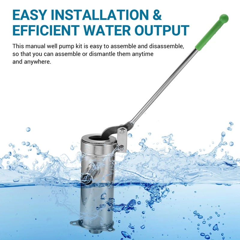 Ручной насос для скважин ручной из нержавеющей стали глубоких питчер питьевой