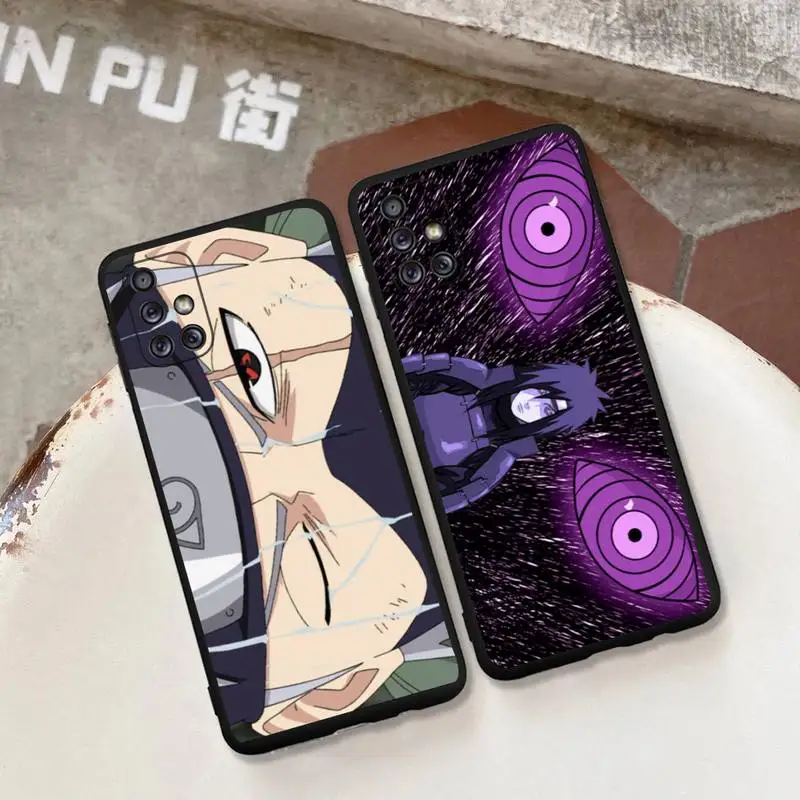 Купи Anime Naruto Itachi Uchiha Sasuke Kakashi Eyes Phone Case For Samsung Galaxy Note 20 Ultra 7 8 9 10 Plus M31S M30S M51 M21 Cover за 117 рублей в магазине AliExpress