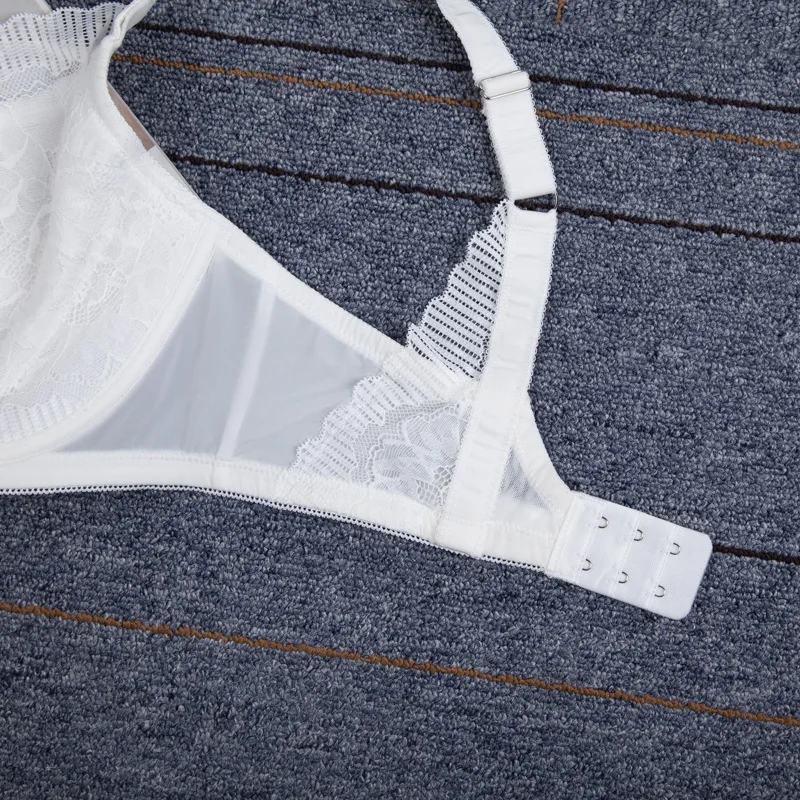 Lace Bralette for Womens Full Coverage Minimizer Bras Double-layer Soft Cups Underwire Female Lingerie 36 38 40 F G H I J K L M