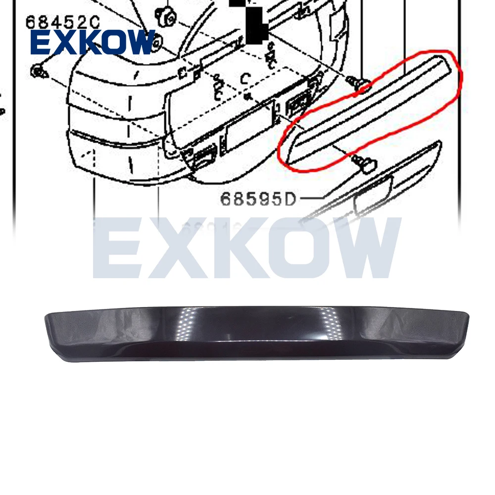 

Верхний гарнир номерного знака задней двери для Mitsubishi Pajero Montero 2006-2021 V85W V87W V95W V98W 6430A107XA 6430A107 6430A106