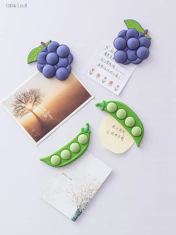 

Obkind фруктовая магнитная наклейка на холодильник креативное украшение маленькая Магнитная Наклейка 3d Трехмерная доска для сообщений бумага