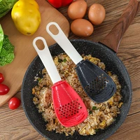 kitchen cooking spoon multifunctional silicone filter colander household grinding spoon grinding ginger garlic cooking tool
