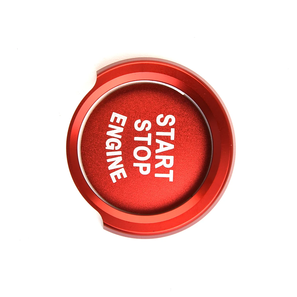 

Aluminum Decoration Engine Ignition Button Trim Aluminum Alloy Engine For BMW Keyless Red Start W/Surrounding New