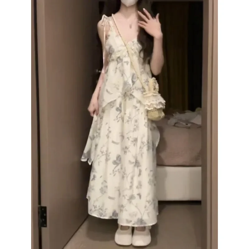 Вязаная укороченная рубашка с защитой от солнца и платье-майка во французском