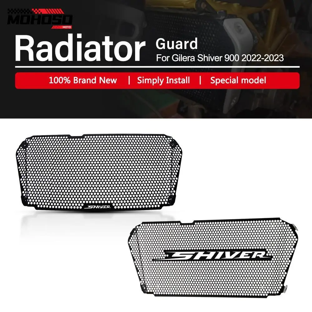 

2023 NEW Shiver900 Motorcycle Accessories Aluminium Radiator Grille Grill Protective Guard Cover For Gilera Shiver 900 2022-2023