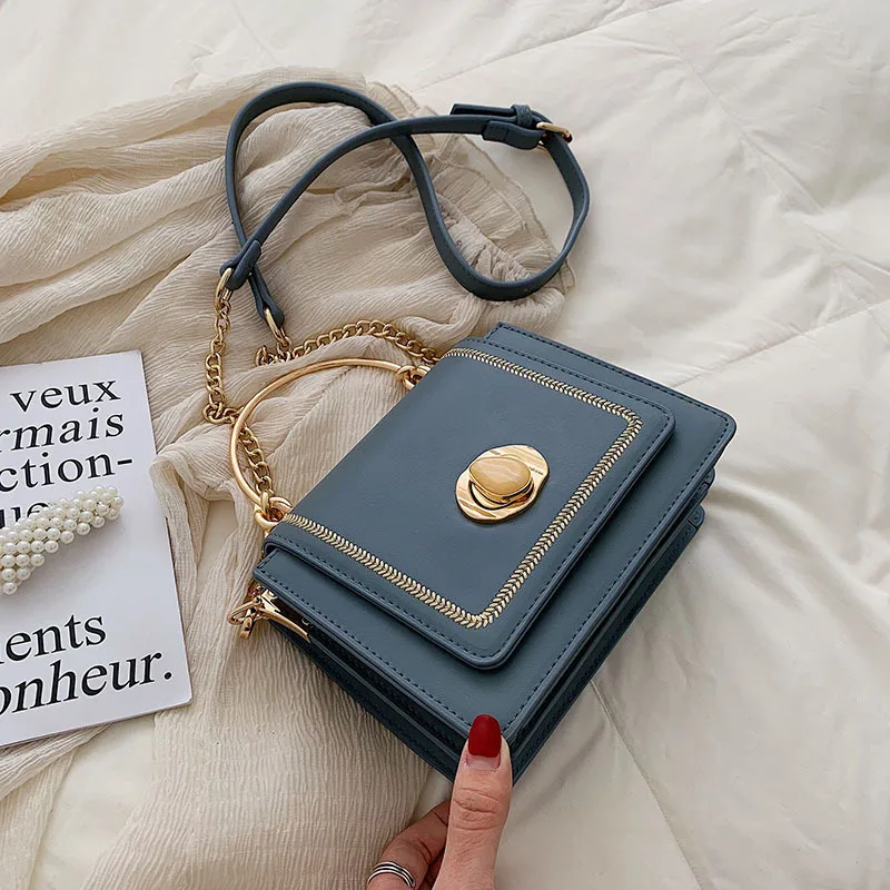 

Модные Роскошные Сумки из искусственной кожи, женские сумки через плечо, женская простая сумка на плечо, однотонные сумки-мессенджеры, доро...