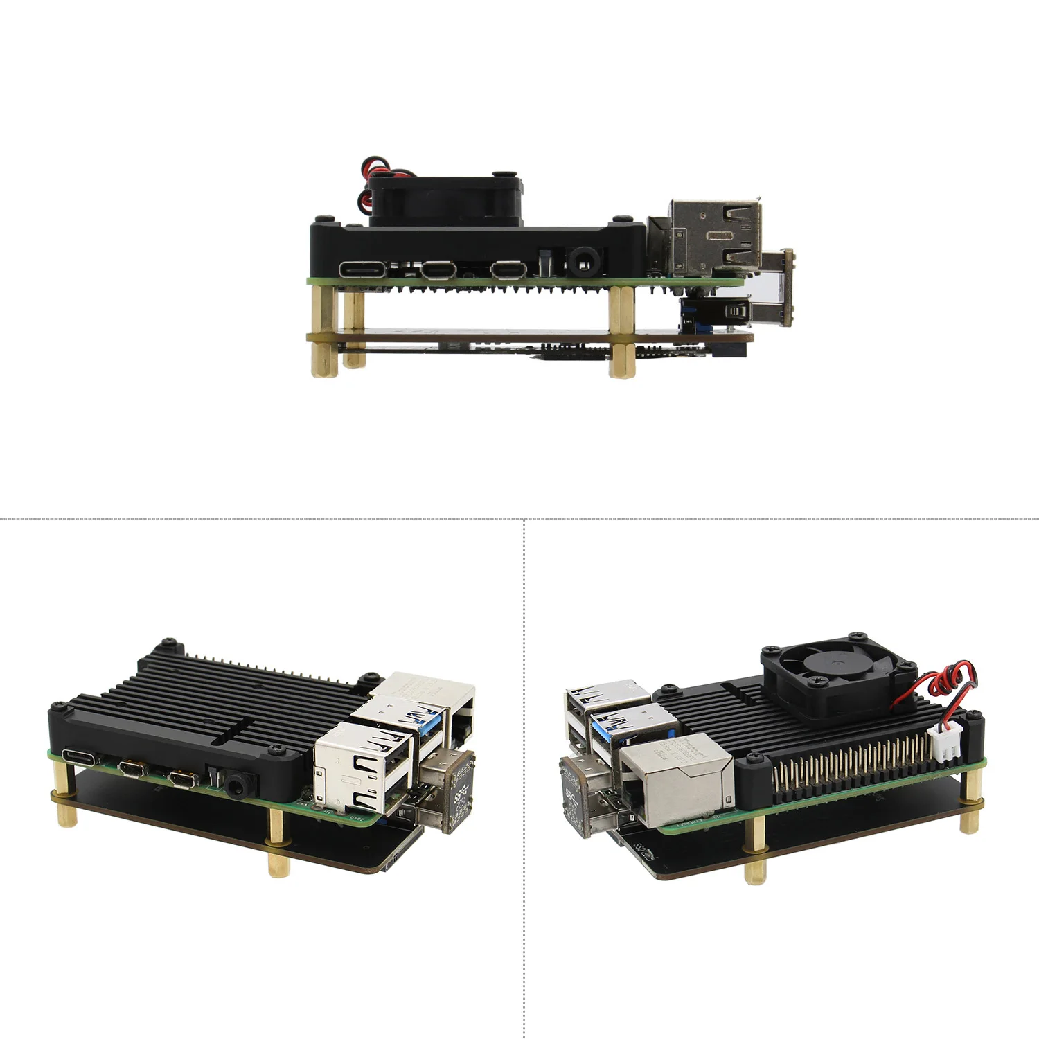 Плата расширения хранилища SSD для Raspberry Pi 4 X857 V2.0 mSATA с разъемом USB3.1 Model B - купить по