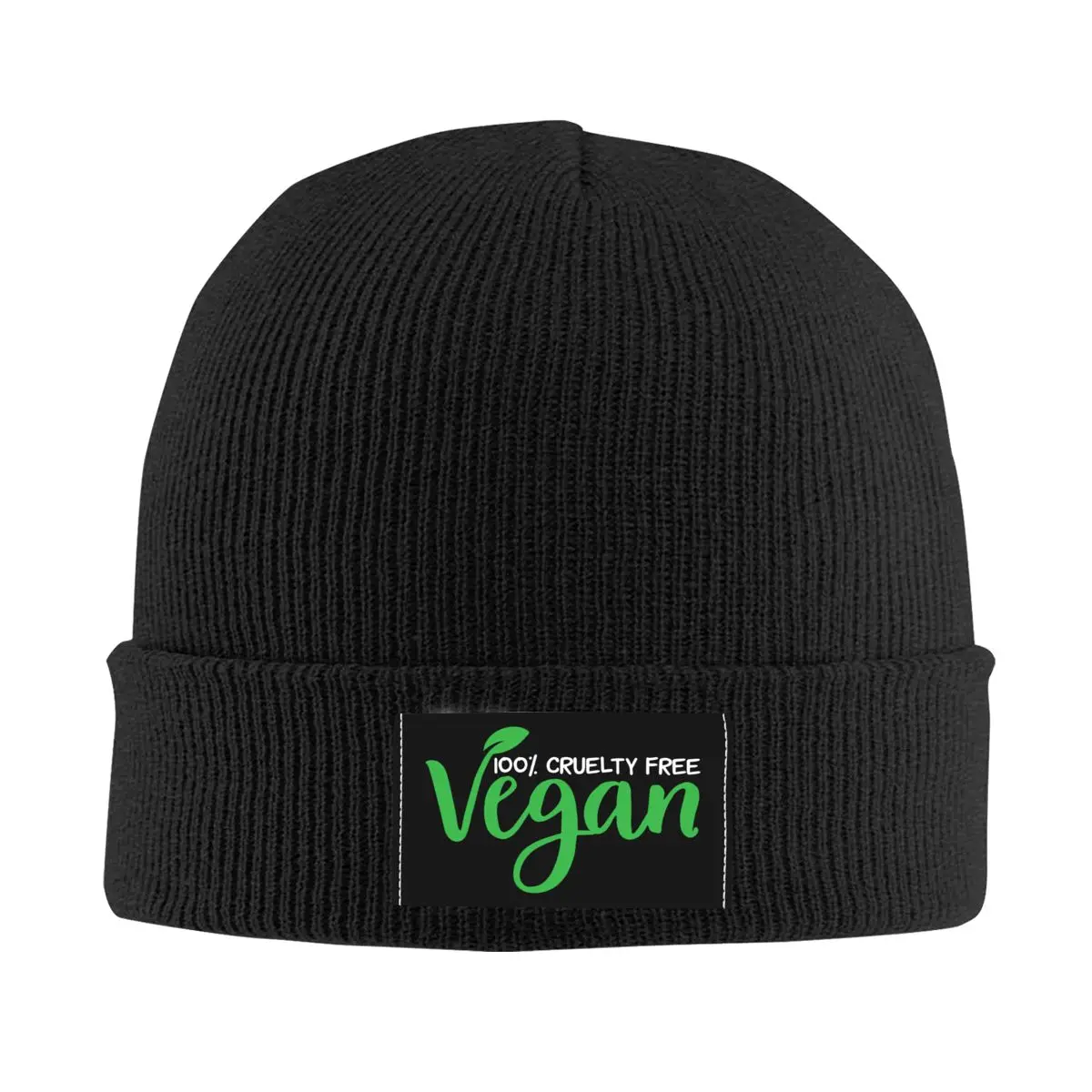 Vegan Nutrition Skullies Beanies Caps For Men Women Unisex Trend Winter Warm Knitting Hat Veganism Animal Rights Bonnet Hats 1