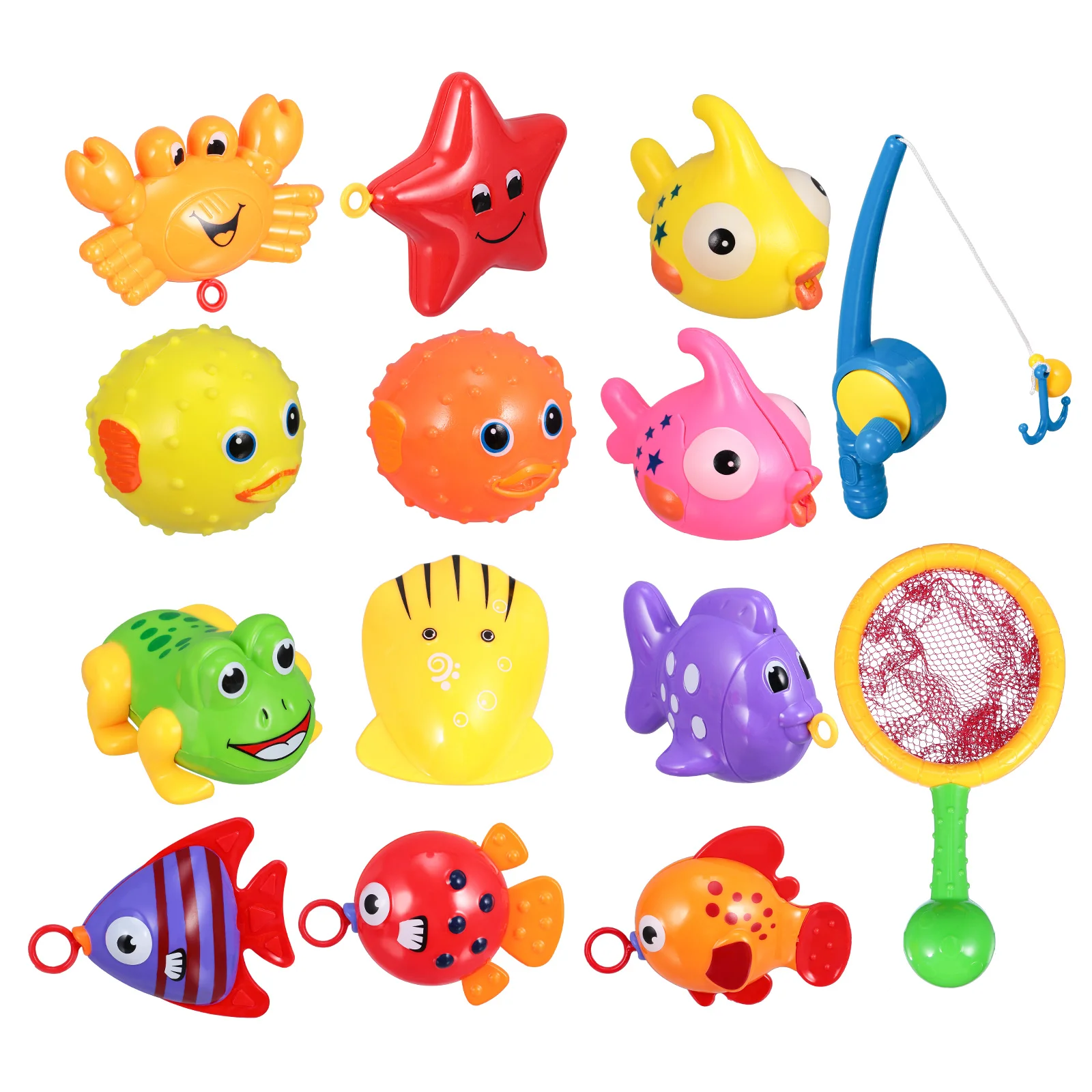 

1 Set Interesting Lovely Fishing Game Fishing Toys Water Pool Toys for Kids Bathtub