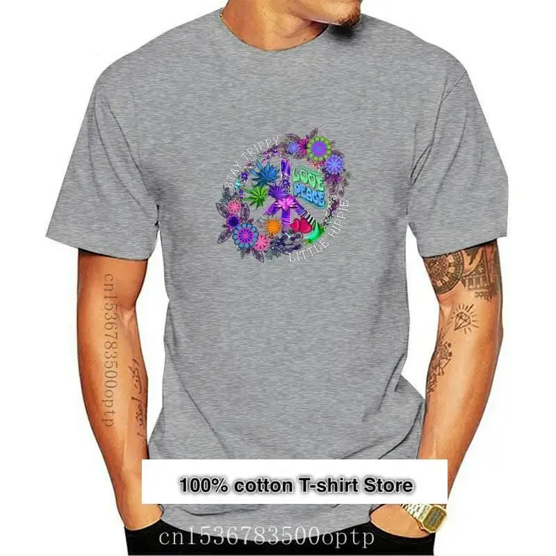 

Nuevo Hippie estancia Trippy pequeño Hippie amor, Peace hombres negro T Camisa de algodón S-3Xl camiseta de gimnasio