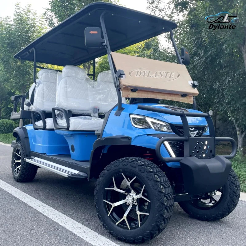 Металлический стальной пластиковый корпус 2 4 6 8-местная тележка для гольфа