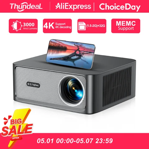 ThundeaL TD98Pro 3000 ANSI 4K проектор