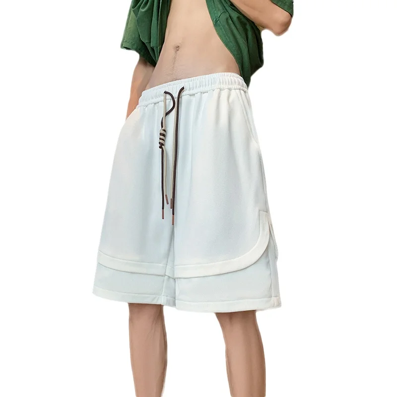 Модные мужские летние шорты 2024 Оригинальная одежда уличная мужская мешковатые