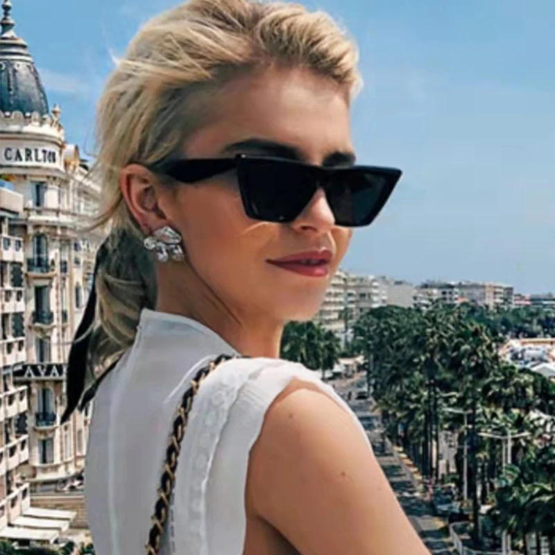 

2022 Fashion Square Sunglasses Women Designer Luxury Man/Women Cat Eye Sun Glasses Classic Vintage UV400 Outdoor Oculos De Sol